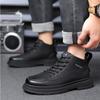 Mode Herbst Winter Kuhleder Britische Plateau Stiefel für Herren Neu Weichsohlige Lässige Designer Mode Outdoor Wandern Arbeitsstiefel Mann
