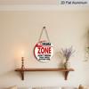 2D Flat 1pc, 8x8 in, No Drama Zone Aluminum Metal Sign, Decorative Signs & Plaques Printed Design, Front Door Porch Living Room Bedroom Home Decor