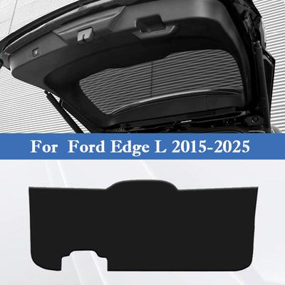 For Ford Edge L 2015-2026 Car Trunk Door Protective Mat PU Leather Tailgate Anti-Scratch Anti Kick Pad Car Interior Accessories