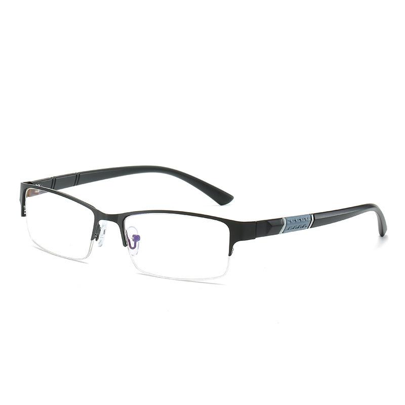 

New Anti-Blue Light Progressive Glasses - Business Style Half-Frame Casual Men S Progressive Reading Glasses 7002 +1.5