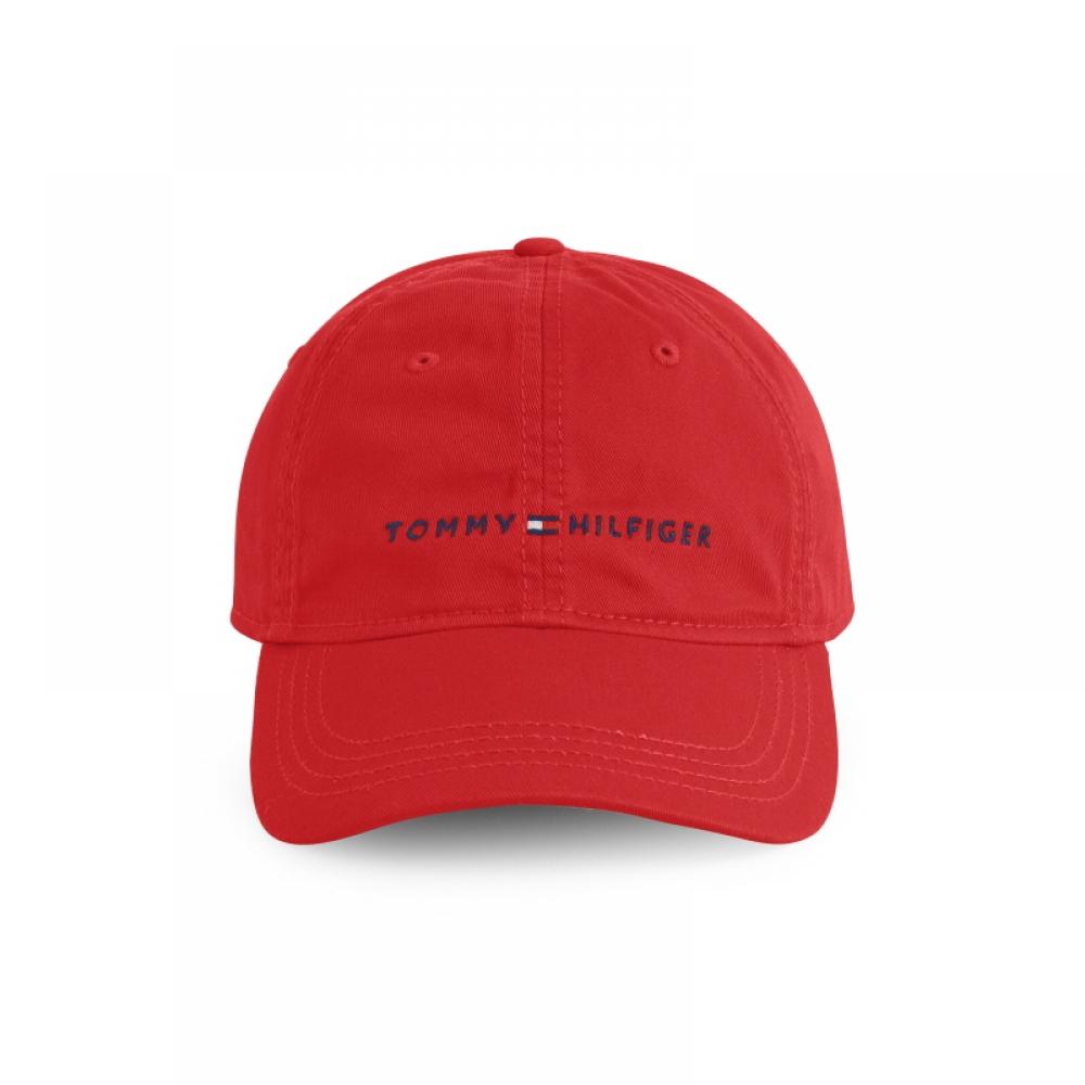 Tommy Hilfiger Logo Ballcap Apple Red 6941823 608