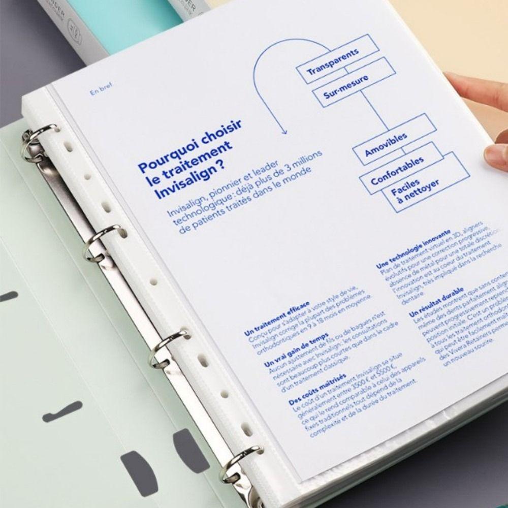 Waterproof A4 File Display Document Storage Loose-leaf Folder Binder Folders Student Children