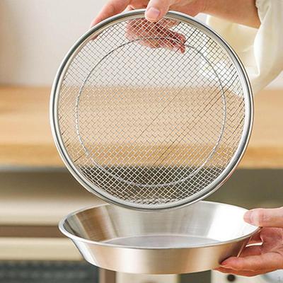 Fried Food Container Oil Drain Rack with Tray Net Basket Snack Draining Dish