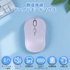 Wireless Bluetooth & 2.4GHz Quiet Mouse with 3 DPI Settings, USB Receiver, Type-C Rechargeable, Long Battery Life, Ergonomic Design, Stylish Striped