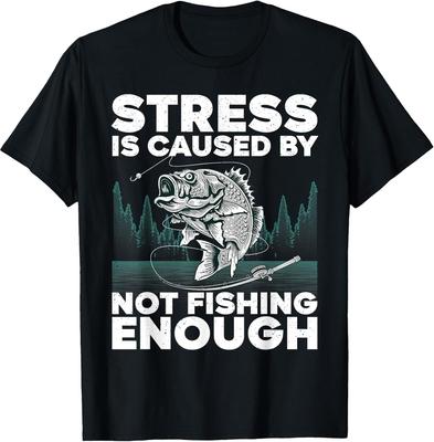 Humorous Fishing T-Shirt for Bass and Fly Fishing Enthusiasts