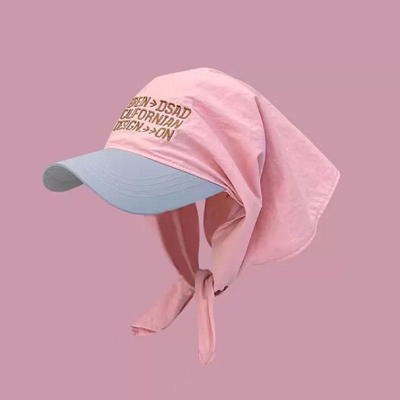 

Letter Strap Headscarf Hat Fashionable Versatile Baseball Cap 56 58 рожевий