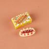 1:12er Maßstab Miniatur Fast-Food-Verpackungsset für Puppenhaus 5 Sets Detaillierte Hot-Dog-Boxen