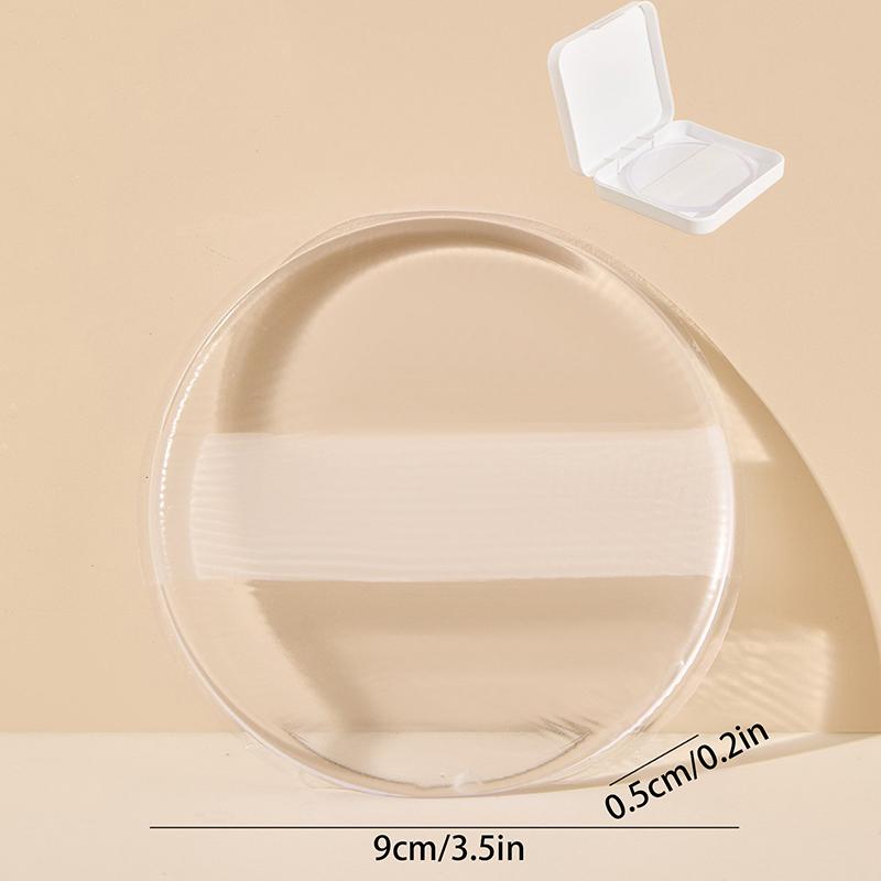  Burete Puf de Pudră din Gel Siliconic Moale Pentru Loțiune Corporală Fond de Ten Transparent Nu Mănâncă Pudră Instrumente Aplicator Puf