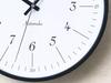 KATOMOKU Plywood Clock 18 Black Wall Clock with Continuous Second km-110BK Hand, 304mm (Radio-controlled)