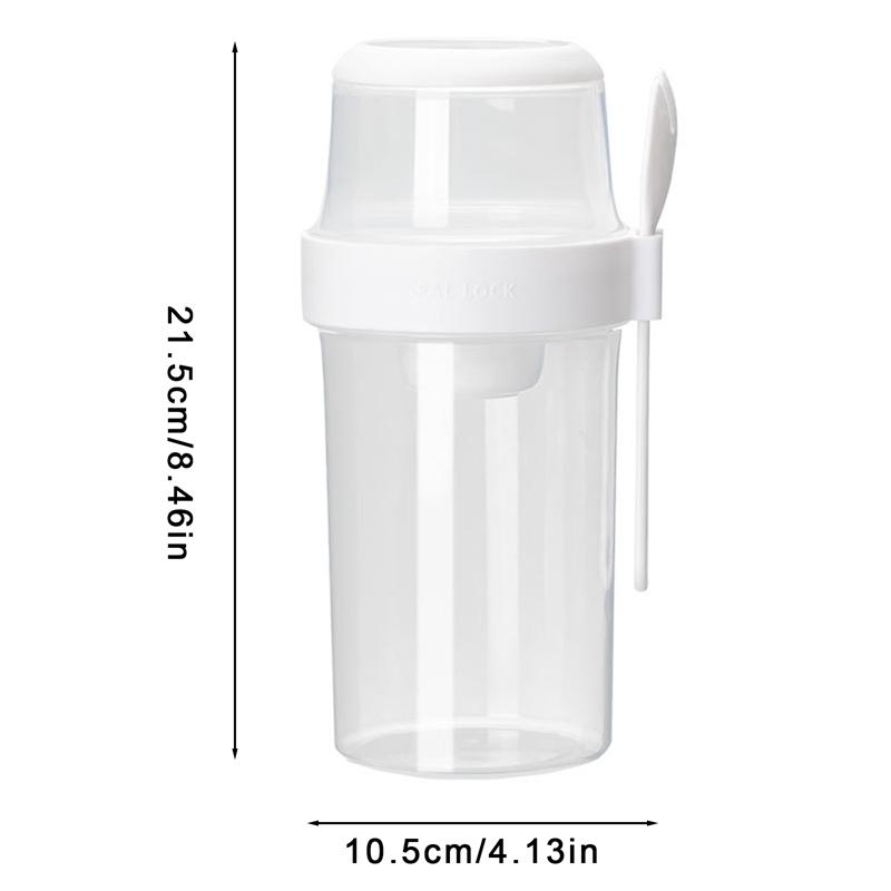 1 szt. Śniadanie owocowe owies jogurtowy kubek na sałatkę z pokrywką i łyżką dwuwarstwowe pudełko do przechowywania żywności pudełko bento Fitness miska stożkowa o obniżonej zawartości tłuszczu