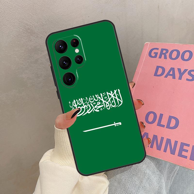 Saudi Arabia Flag Case For Samsung Galaxy S24 FE S21 FE S20 S22 S23 S25 Ultra S9 S10 Plus S25 FE Cover Coque