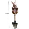 Creative Frog Rabbit Turtle Shovel Outdoor Garden Bonsai Craft Decorations Resin Patio Lawn Decoration Balcony Home Decor