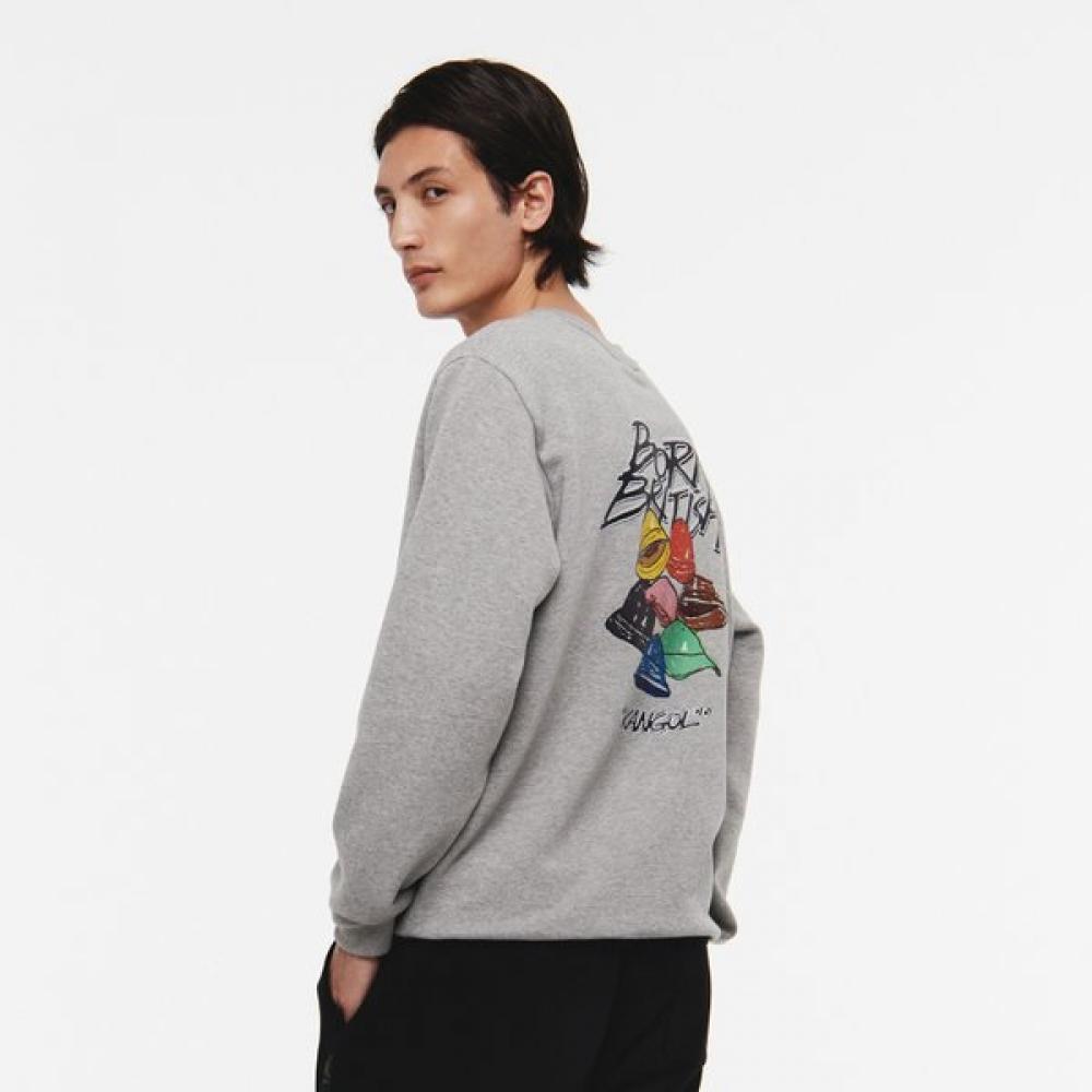 Kangol Hat Collection Sweatshirt 1790 Melange Gray XL 5990₽