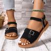 New Large Size One-word with Soft-soled Sandals for Women's Casual Flat-heeled Beach Cool Slippers