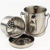Oil Paint Brush Washer, Artist Brush Washer, Portable Stainless Steel Leak-Proof Paint Brush Washer with Lid and Filter Screen