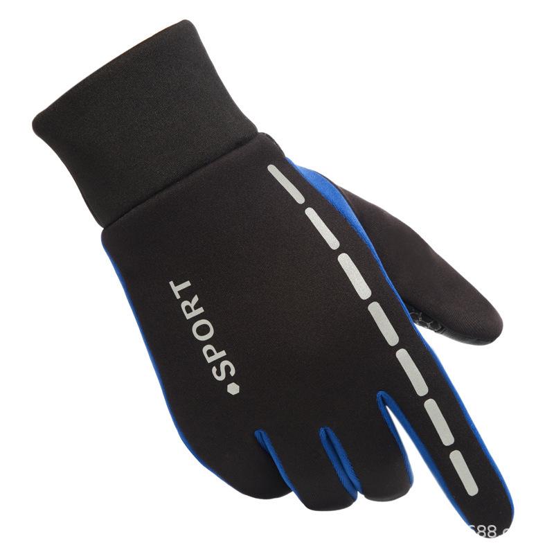 Gloves men's and women's velvet warm and non-slip