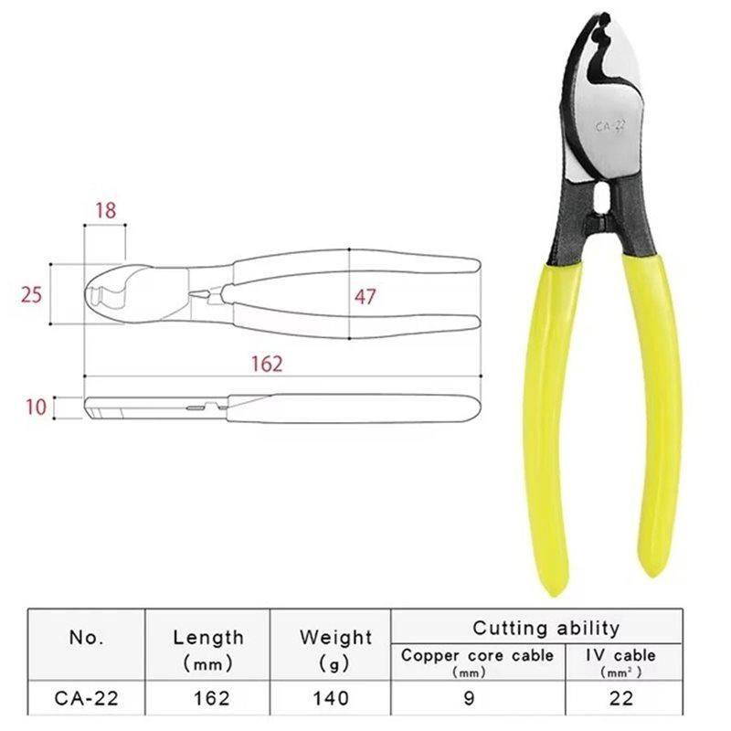 A74E-CA-22 Spring Loaded Cable Cutting Plier Core Cable IV Cable Etc Wire Cutter IV Cable Etc Wire Cutter