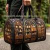 3D Gothic Buntglasdruck Halloween Sporttasche - Multifunktionale Reisetasche