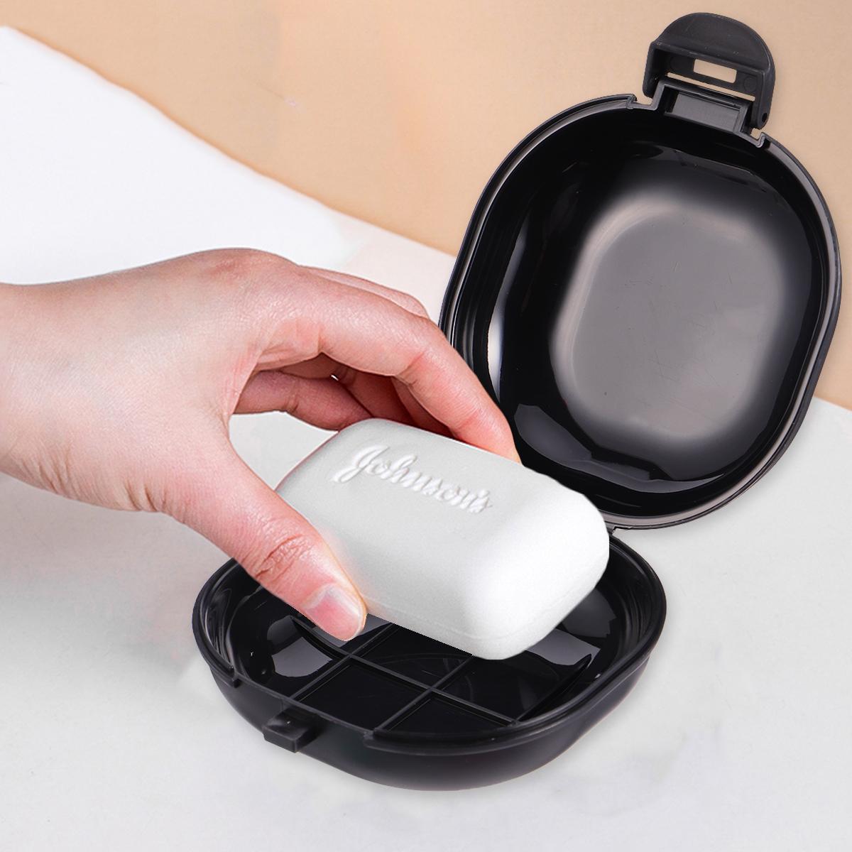 

5 шт. Водонепроницаемая мыльница Портативный дорожный контейнер для ванной комнаты Пластиковая тарелка Домашний кейс Герметичная съемная крышка Анти-