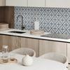 Self-adhesive Vinyl Panel with Print for Bathroom 100x50 Cm Geometric Diamond Pattern
