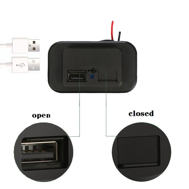 Dual Usb Car Charger Socket 5v 3.1a Multi Port Switch Panel Modified Usb Charging Plug Mount For Rv