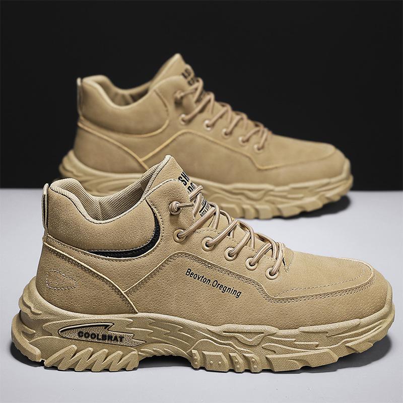 Martin boots autumn 2024 new waterproof, non-slip and wear-resistant tooling boots thick-soled and lightweight men's boots construction site work saf