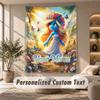 Smurfs Tapestry, Personalized Custom Text, Wall Hanging Tapestry For Living Room Home Wall Decor