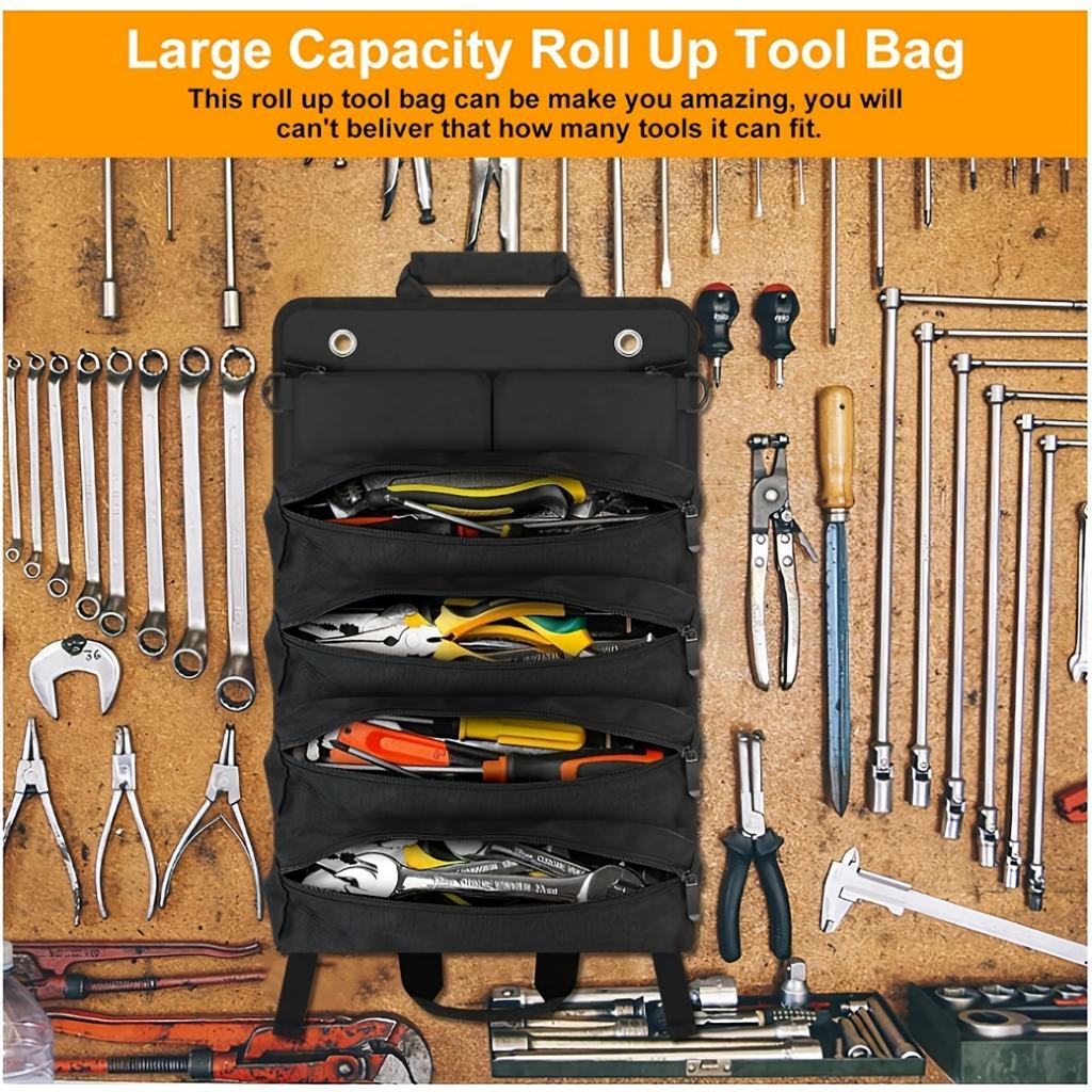1pc Super Reel Tool Kit, Multi-Purpose Reel Tool Kit Multi-Purpose Reel Tool Bag for Mechanics, Electricians, Carpenters, and Automotive Tools