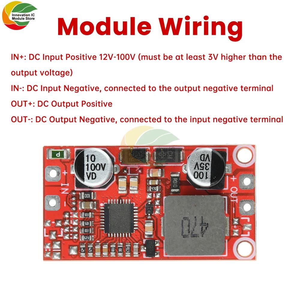 DC-DC Mini Buck Module 12-100V to 5V 12V 24V 3A High Conversion Low Ripple Power Conversion Module