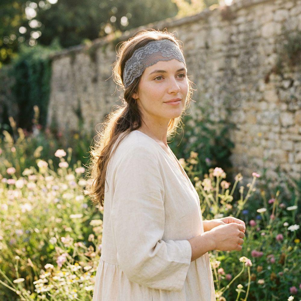 Korean Lace Floral Headbands Wide Mesh Elastic Hair Bands Hollow-Out Lightweight Headwrap  Headwear