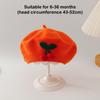 Søt kirsebær babystrikk beret Barn Vinter Varm Bonnet Småbarnslue Barn Beanies Mote Søte Barn Vindtett Lue Gaver