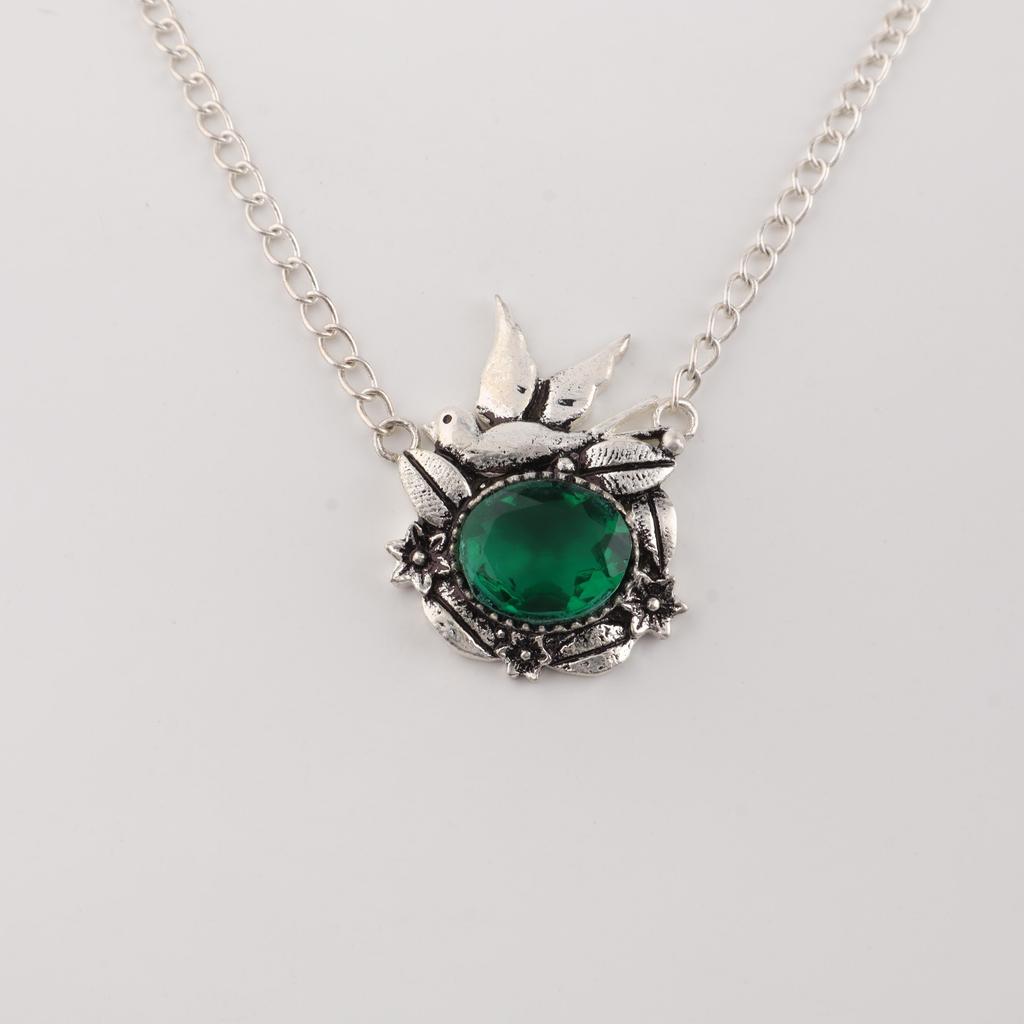 Chrome Diopside Gemstone 925 Sterling Silver Women Pendant 0.5" Designer Jewelry Precious Gift For Mother/Wife CP-43-6
