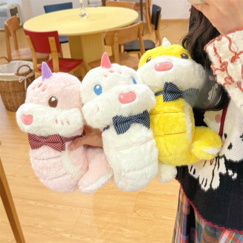 Colored Multi Cute Snake Plush Toy Children Year Of The Snake Mascot Doll Gift