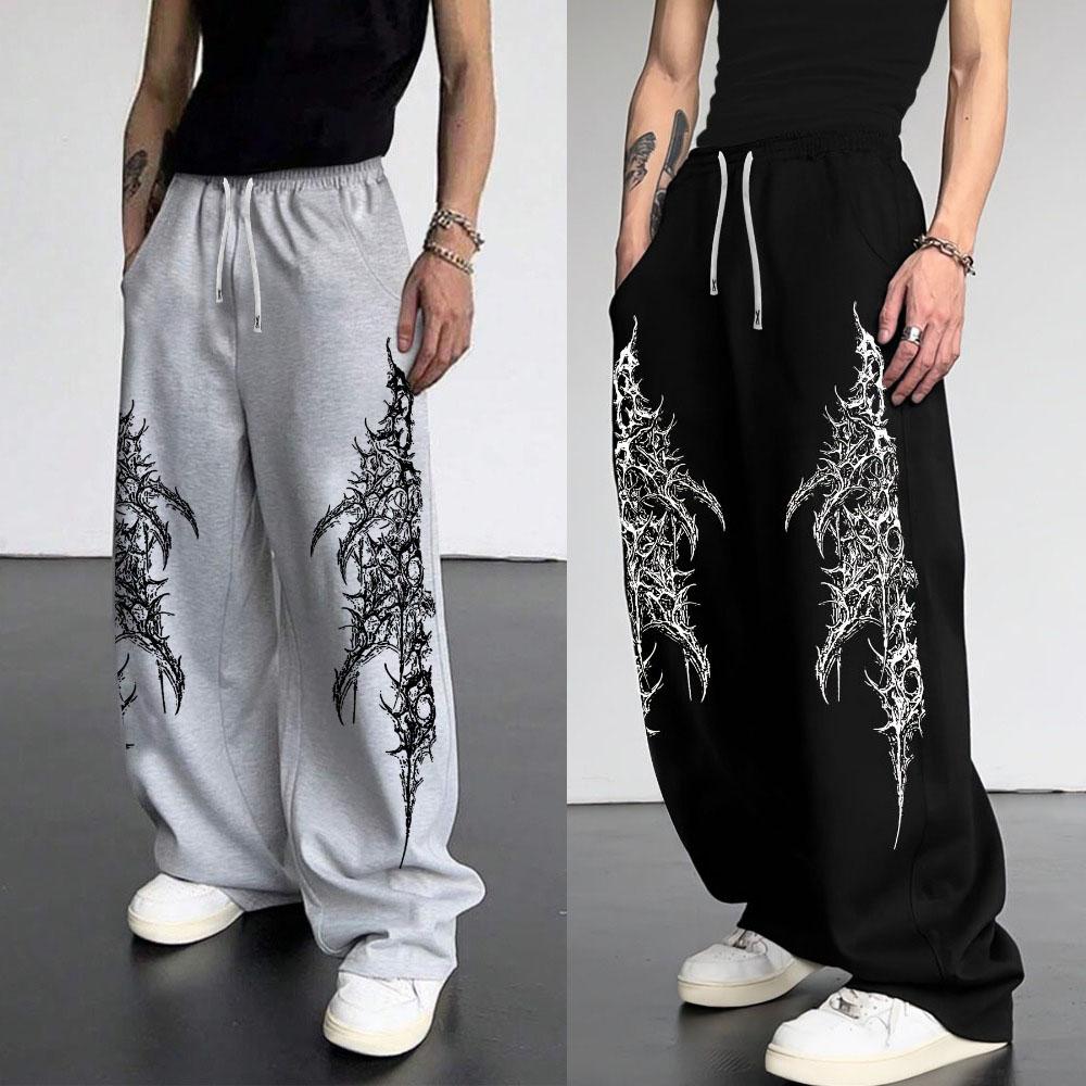 Europäische und Amerikanische Herren Freizeit Sport Gerade Hosen Street Trend Kordelzug Taille Jogginghosen