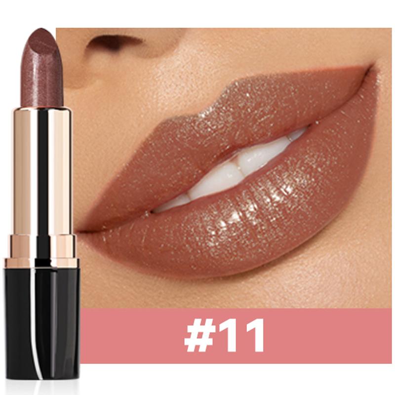 12 Kleuren Zeemeermin Lippenstift Glanzend En Parelmoer Langhoudend Hydraterend Hoge Glans Metallic Charmante Lipgloss Make-up