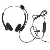 Wired Noise Reduction Binaural Business Headphone with Mic for Call Center Customer Service