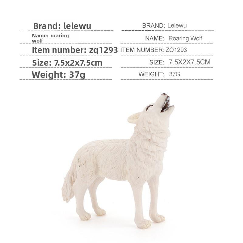 Wildtier Wolf PVC Modellset mit statischem Design für pädagogisches Kinderspiel
