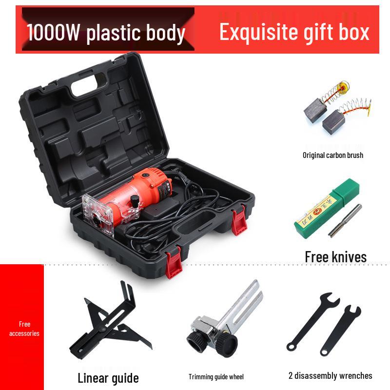 Invertovaná bakelitová frézka: Průmyslový okrajový ořezávač a drážkovací nástroj pro zpracování dřeva