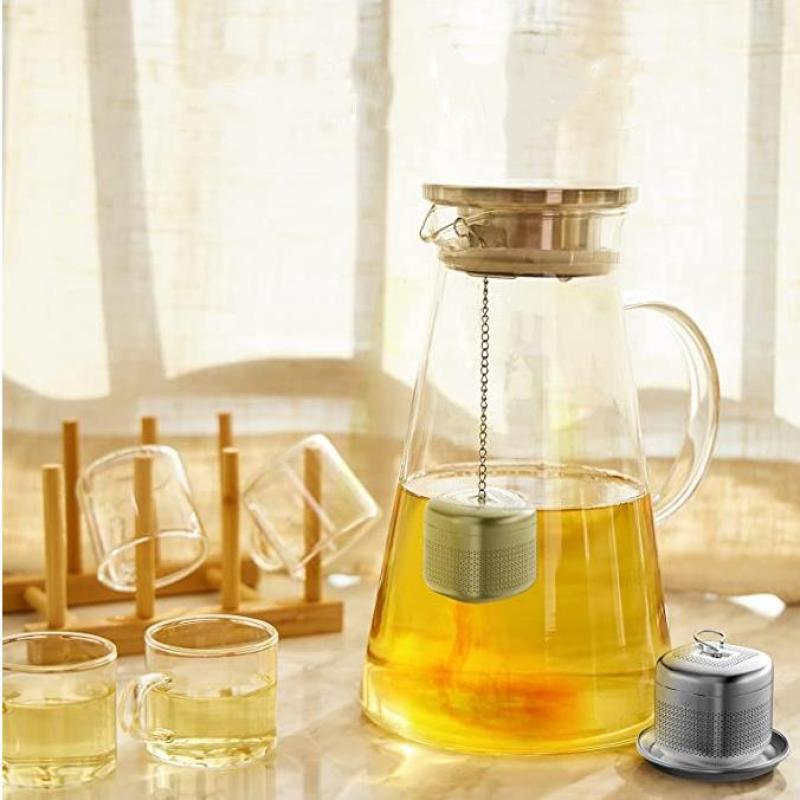 Stainless Steel Tea Infuser Ball Square Tea Leakage Filter Tea Ware Tea Filter Extra Fine Mesh Loose Tea Steeper Mesh Filter