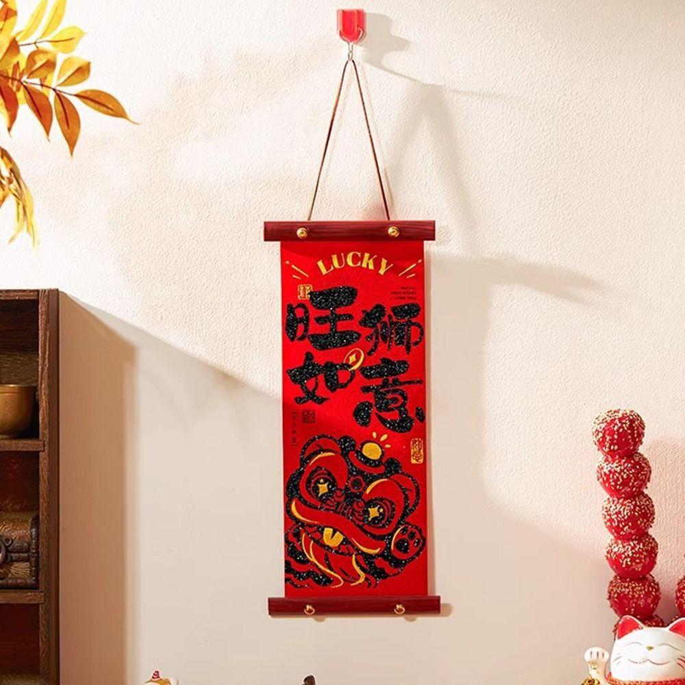 Chinese Style New Year Fu Character Pendant Spring Festival Door Couplet  Home Living Room Decor