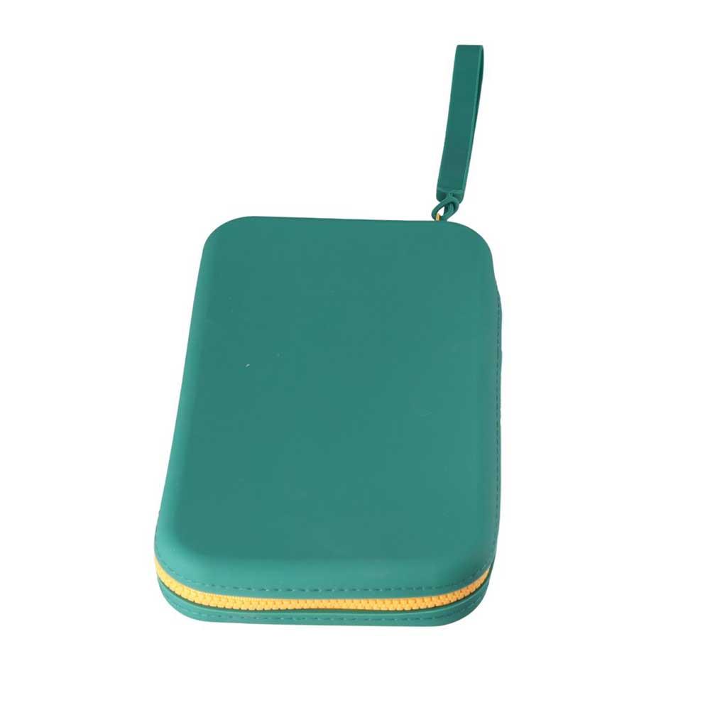 Large Capacity Square Cosmetic Bag Solid Color Coin Purse Small Item Bag  Makeup Brush Holder