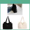 Canvas Tote Bag Large Capacity With Zipper For Commuting And Casual Daily Use