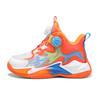 Boys and girls sneakers summer breathable single net children's basketball shoes medium and older children's actual combat wear-resistant shock abso