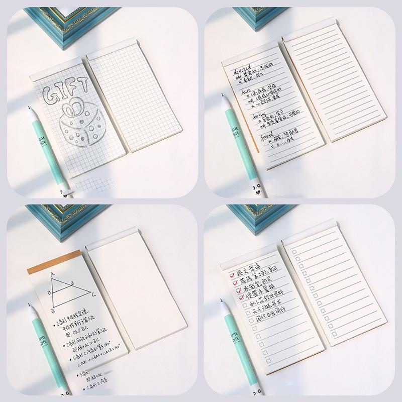 4 Typy Kraftový Papír Zápisník Plánovací Papír Prázdný Zápisník Přenosný A Odtrhávací Zápisník Ins Blok na Poznámky Seznam Úkolů Plánovač Zápisník