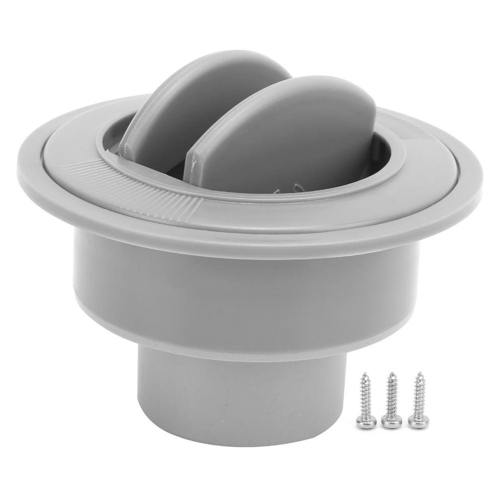 Gray Air Conditioning Outlet ABS Air Deflector Ventilation Round Air Outlet  RV
