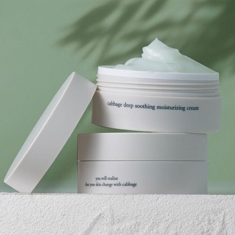 Cabbage Deep Soothing Cica Moisture Cream 150ml x 2