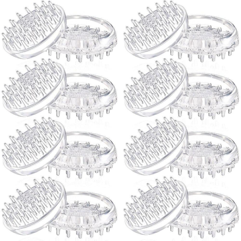 1/16 Pcs Clear Caster Cups Round Furniture Cups Comfortable Touch Carpet Protectors Sofas