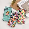 Fashion Logo P-Paul F-Frank Black Soft Phone Case For IPhone 16 15 14 13 11 12 17 Pro Max Mini Plus