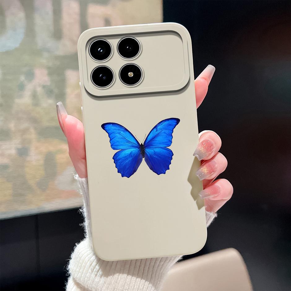 For Xiaomi Poco F8 Pro Ultra Cases Pretty Sweet Girls Liquid Silicone Full Protective Bumper Cover For Poco F8Pro F8Ultra Fundas