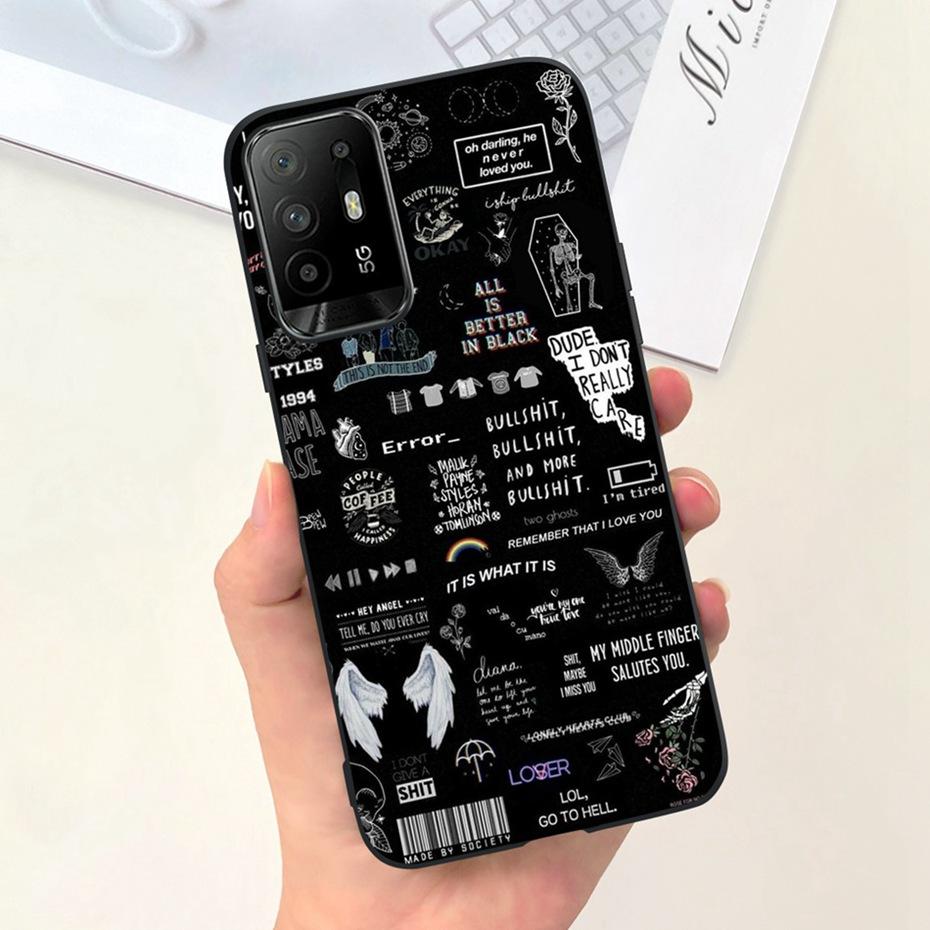 Fashion Case For OPPO Reno5 Z CPH2211 Soft Silicon Shockproof Protective Cover For Oppo Reno 5Z 5G Phone Cases
